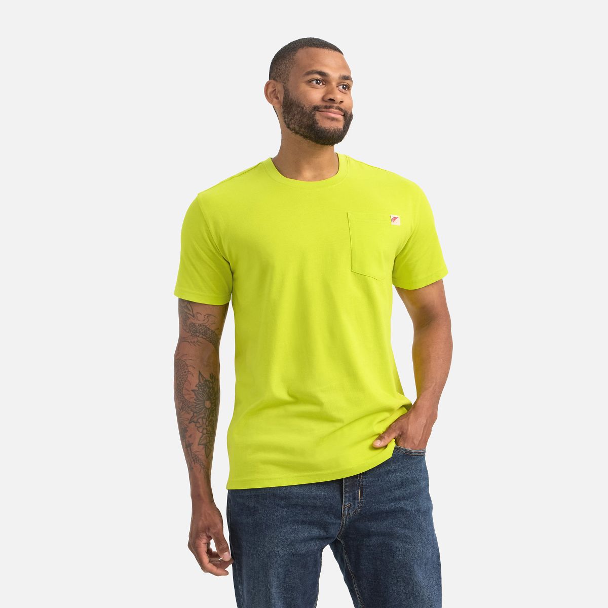 Camiseta de Manga Curta com Bolso